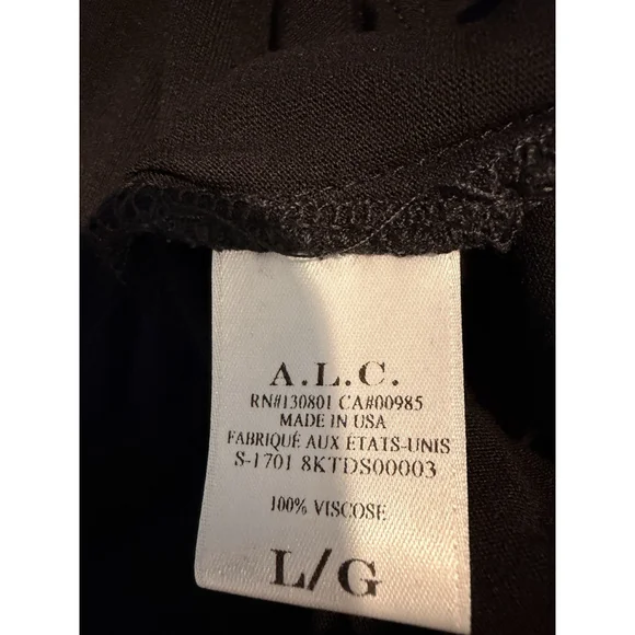 A.L.C. NWT Jaxon Black Side Cut Out Maxi Dress Large Bodycon Sleeveless Sexy - Picture 13 of 14